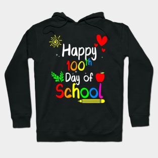 Happy 100Th Day Of School 100 Days Of School Teacher Hoodie